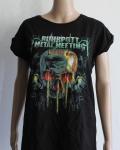 Metal Attack Merch Shop - Rock Hard Festival 2019 - Girlie Shirt Skull Spitze Langarm